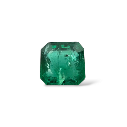 buy Natural Zambian Emerald Stone 2.98 Carats Emerald Cut 9 x 8.8  mm 