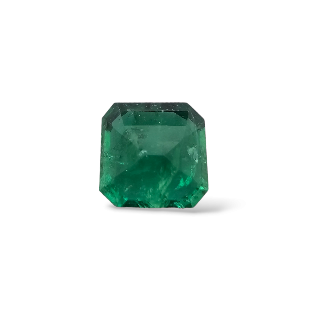 online Natural Zambian Emerald Stone 2.98 Carats Emerald Cut 9 x 8.8  mm