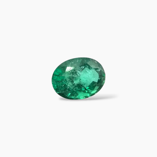 shop Natural Zambian Emerald Stone 1.86 Carats Oval Cut 9.4 x 6.9 mm