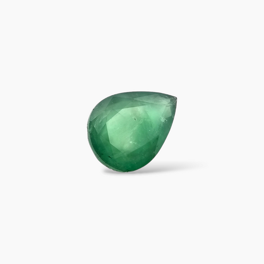 loose Natural Zambian Emerald Stone 10.65 Carats Pear Shape 17.6 x 13 mm
