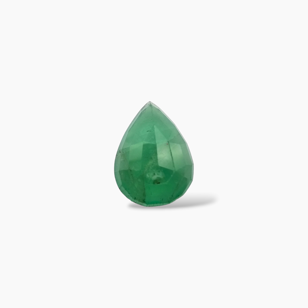 loose Natural Zambian Emerald Stone 10.65 Carats Pear Shape 17.6 x 13 mm