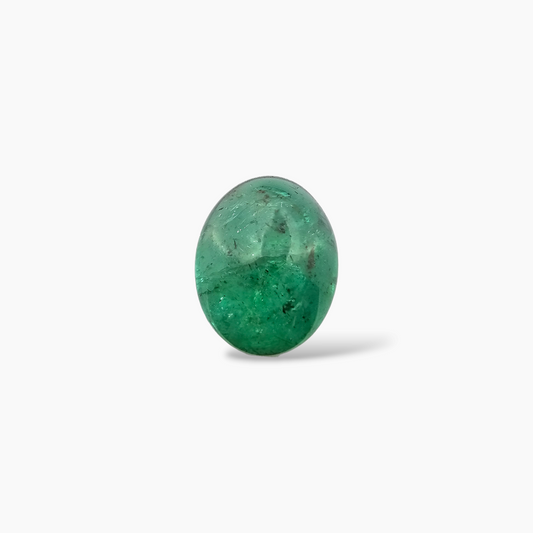 buy Natural Zambian Emerald Stone 10.65 Carats Oval Cabochon 15.8 x 12.6 mm