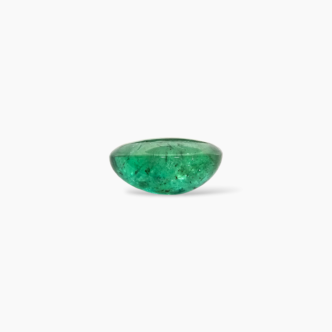 online Natural Zambian Emerald Stone 10.65 Carats Oval Cabochon 15.8 x 12.6 mm