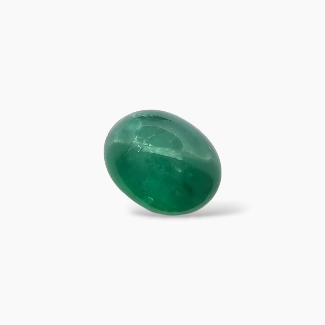 online Natural Zambian Emerald Stone 9.2 Carats Oval Cabochon 15x12 mm