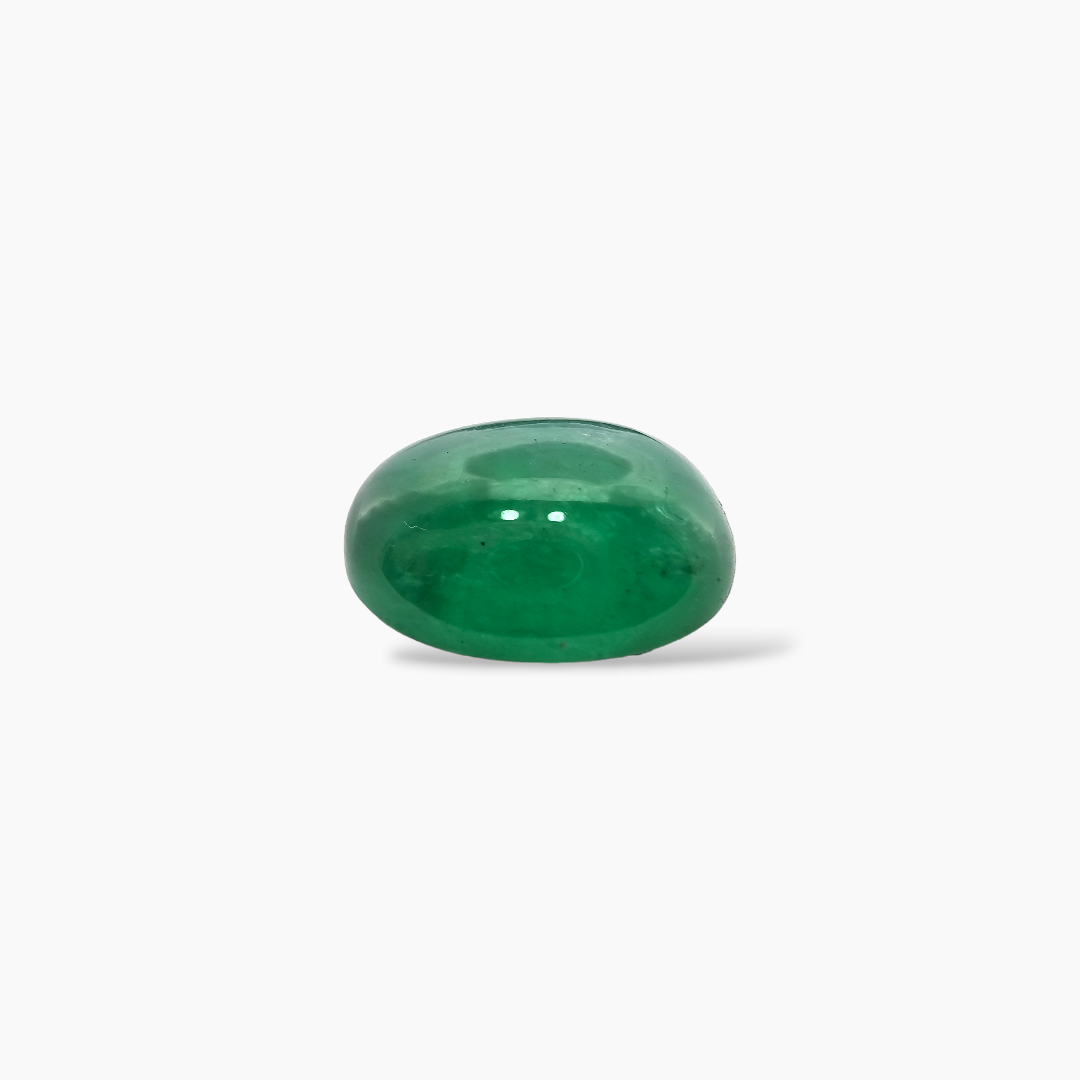 shop Natural Zambian Emerald Stone 9.2 Carats Oval Cabochon 15x12 mm