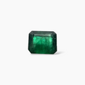 loose Natural Zambian Emerald Stone 4.89 Carats Emerald Cut 11.6 x 9.2 mm