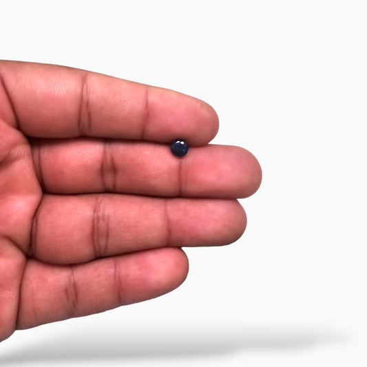 loose Natural Blue Sapphire Stone 1.03 Carats Round Shape 5.3 mm