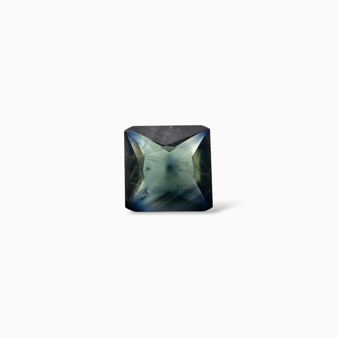 buy Natural Green Sapphire Stone 1.9 Carats Princess Shape 8mm 