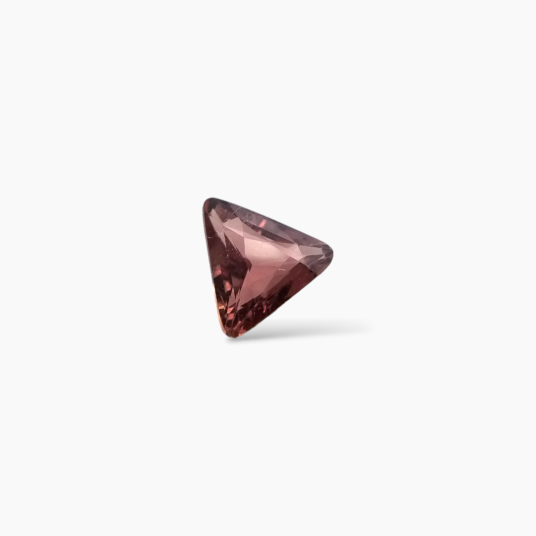 online Natural Pinkish Brown Sapphire Stone 1.07 Carats Trilliant Cut 6.5mm