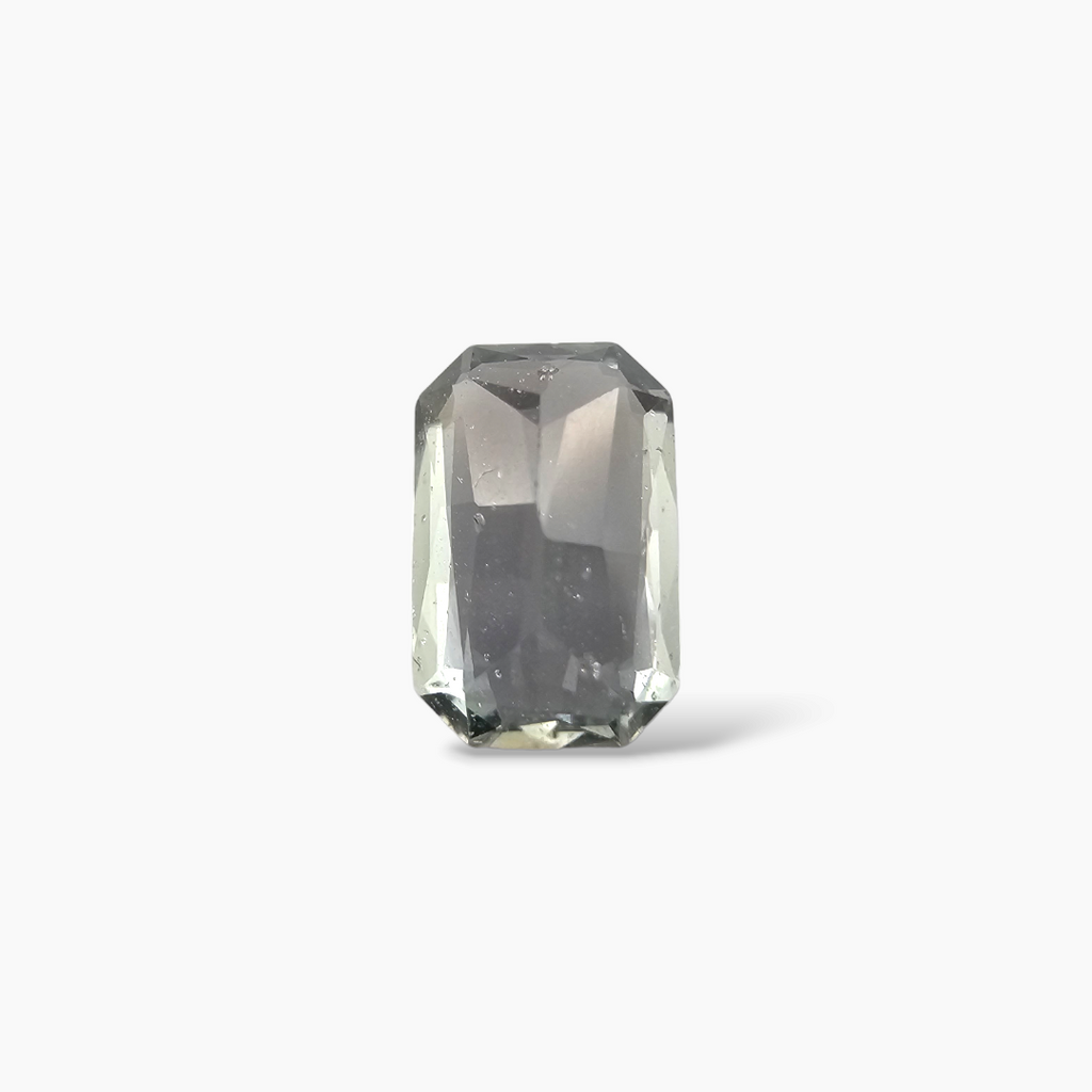 shop Natural Green Sapphire Stone 1.31 Carats Emerald Cut 8 x 5.2 mm