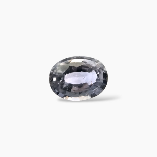 shop Natural Grey Sapphire Stone 1.56 Carats Oval Cut 8.5 x 6 mm 