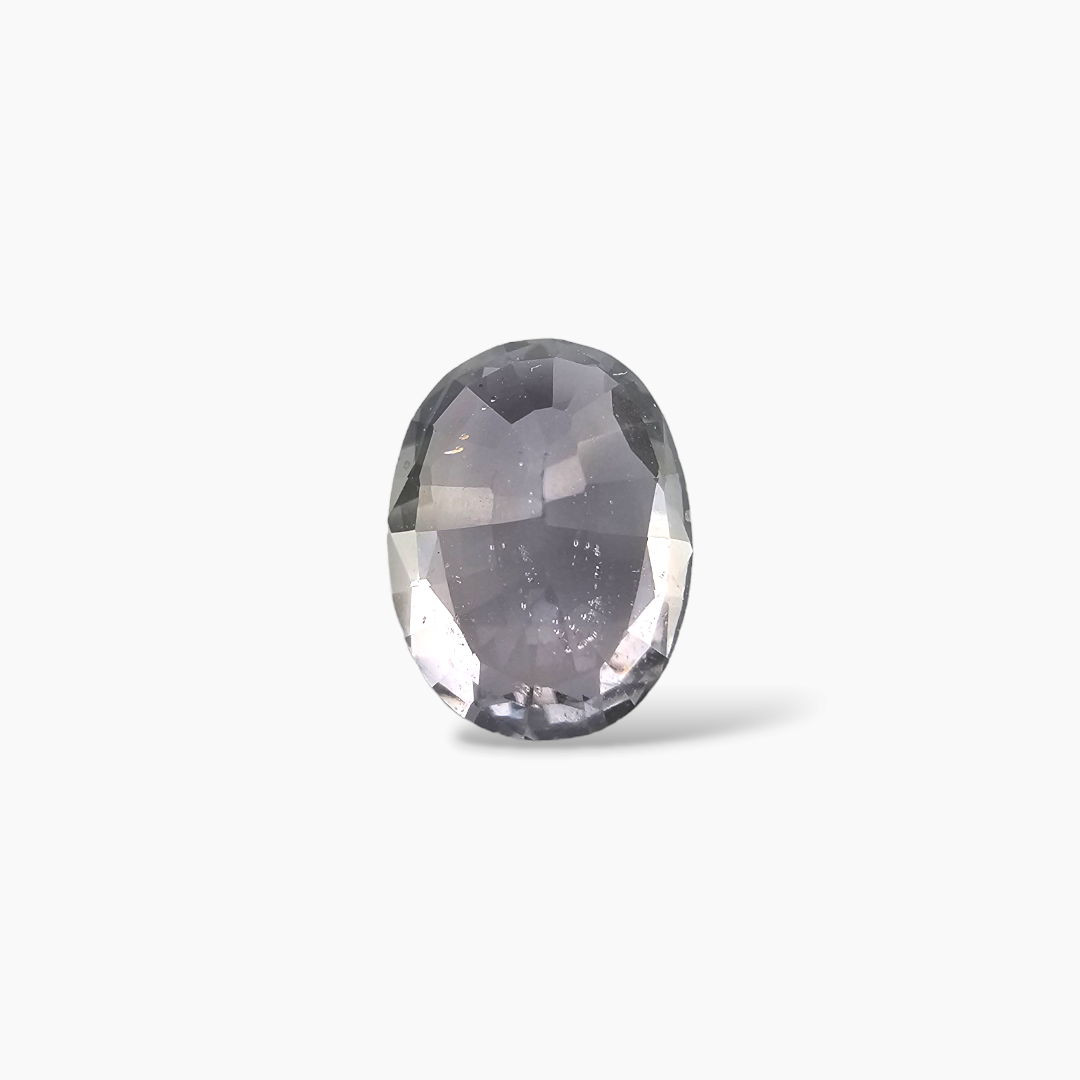 online Natural Grey Sapphire Stone 1.56 Carats Oval Cut 8.5 x 6 mm 