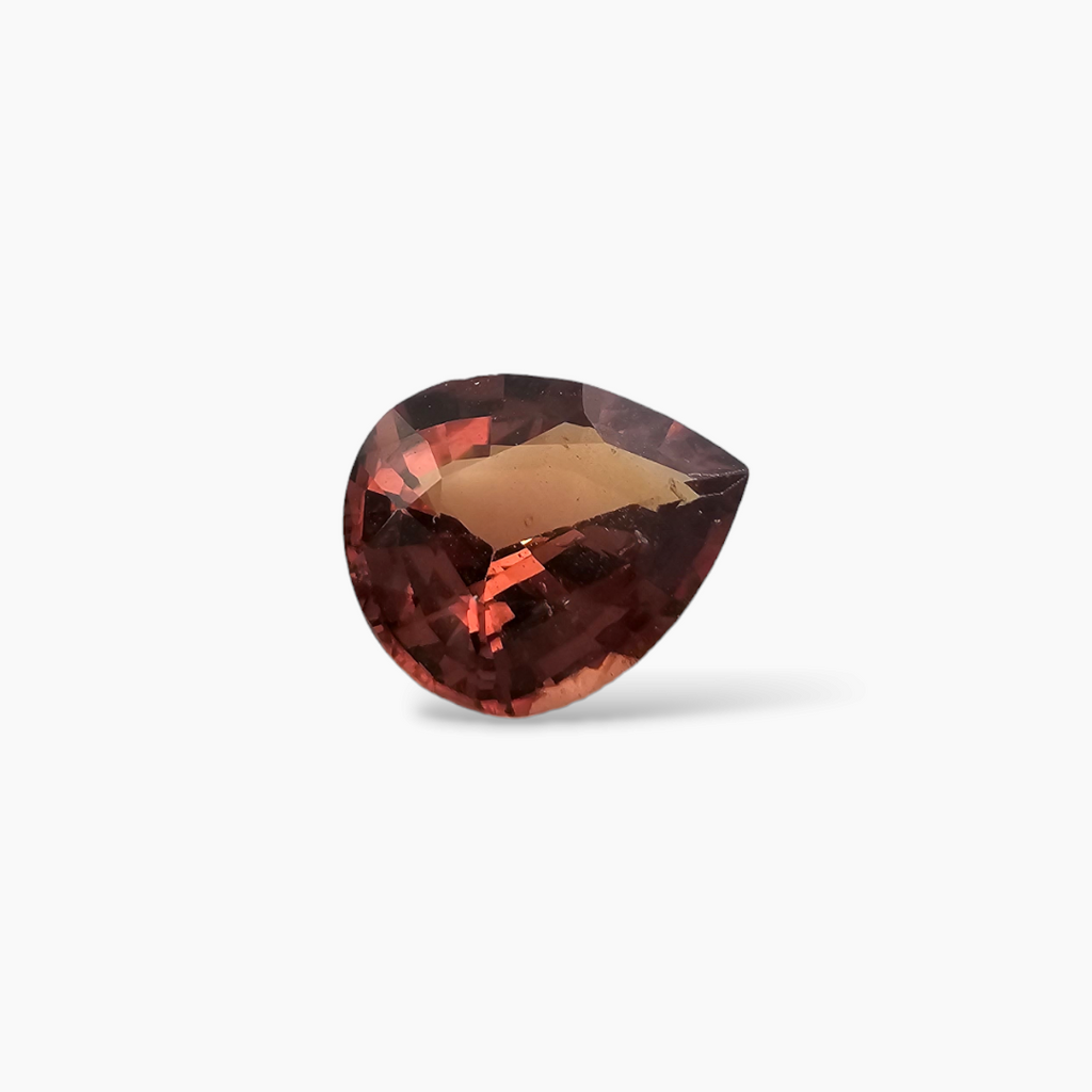 shop Natural Orange Sapphire Stone 1.45 Carats Pear Orange 8.2 x 6.8 mm