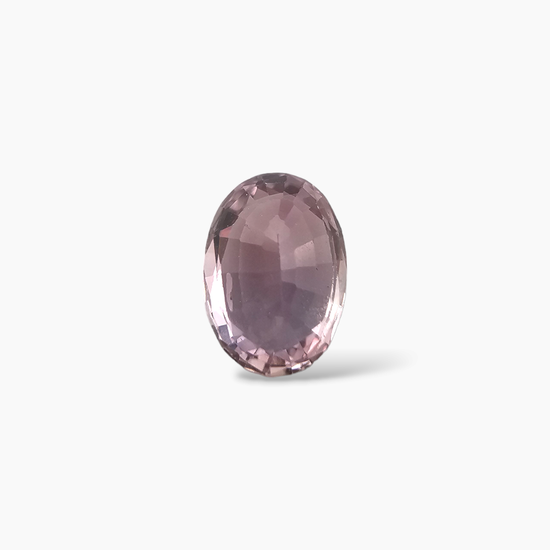 loose Natural Pink Sapphire Stone 1.34 Carats Oval 7.8 x 5.8 mm