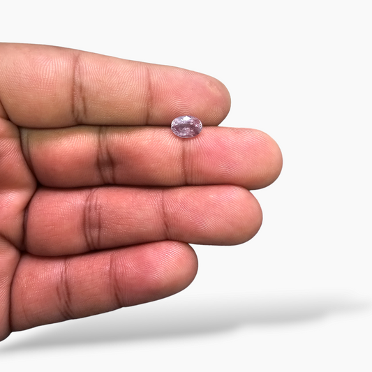 Natural Pink Sapphire Stone 1.34 Carats Oval 7.8 x 5.8 mm