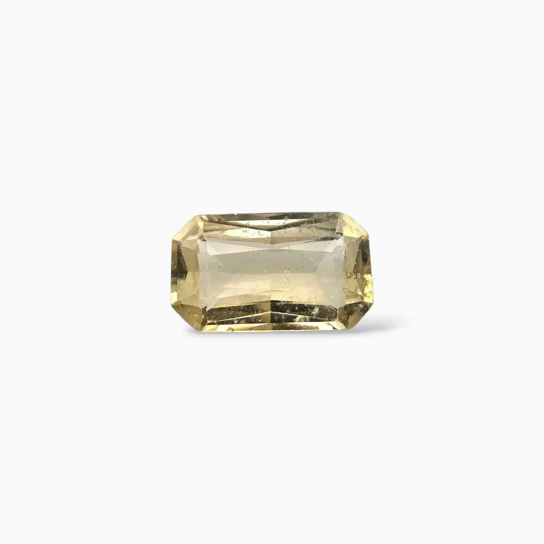 buy Natural Yellow Sapphire Stone 1.53 Carats Emerald Cut Yellow 9 x 5.5 mm