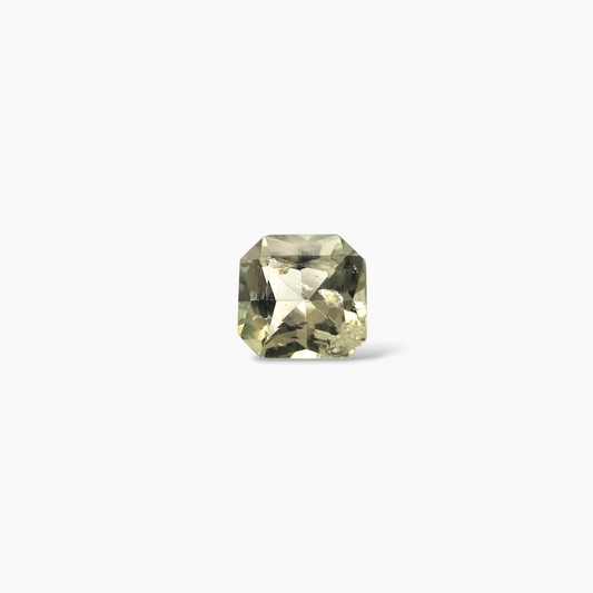 buy Natural Green Sapphire Stone 1.05 Carats Asscher Cut Green 6mm
