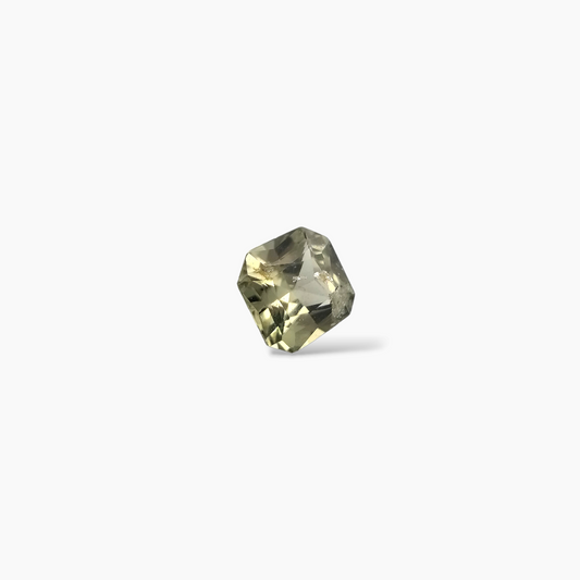 sell Natural Green Sapphire Stone 1.05 Carats Asscher Cut Green 6mm 