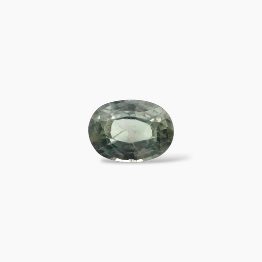 Natural Green Sapphire Stone 1.88 Carats Oval Green 8 x 6 mm