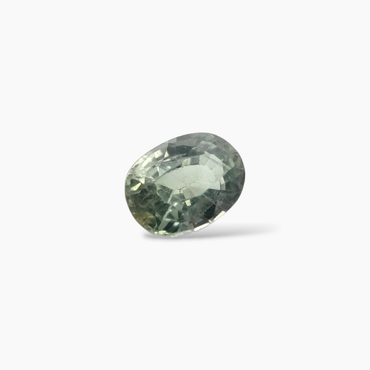 Natural Green Sapphire Stone 1.88 Carats Oval Green 8 x 6 mm