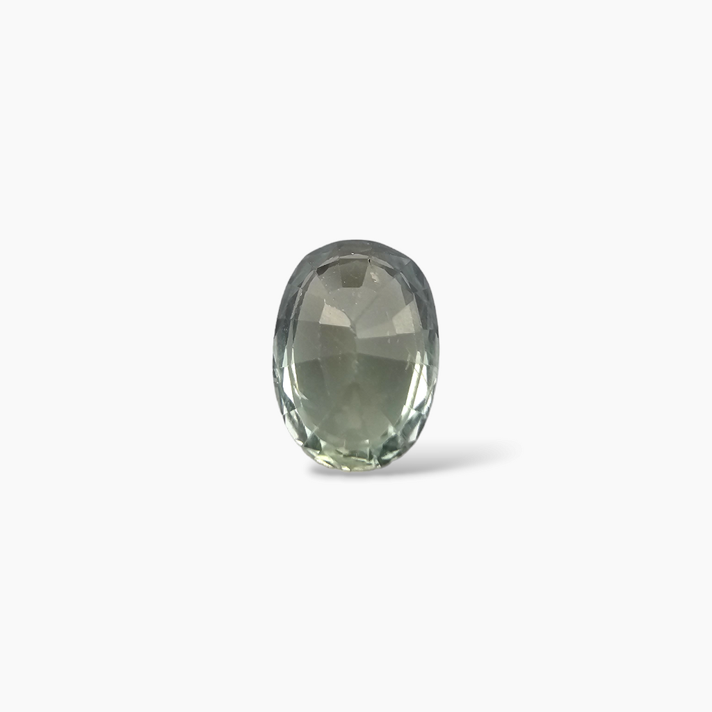 Natural Green Sapphire Stone 1.88 Carats Oval Green 8 x 6 mm