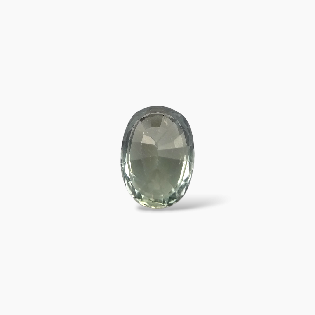 Natural Green Sapphire Stone 1.88 Carats Oval Green 8 x 6 mm