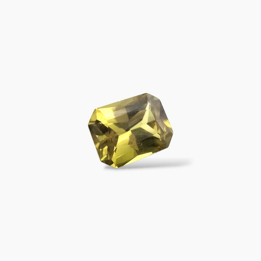 shop Natural Yellow Sapphire Stone 1.11 Carats Emerald Cut 7 x 5.5 mm