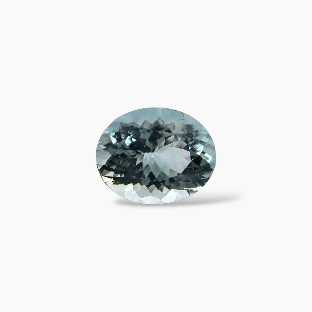 buy Natural Aquamarine Stone 7.93 Carats Oval Shape 15.6 x 12.9 mm