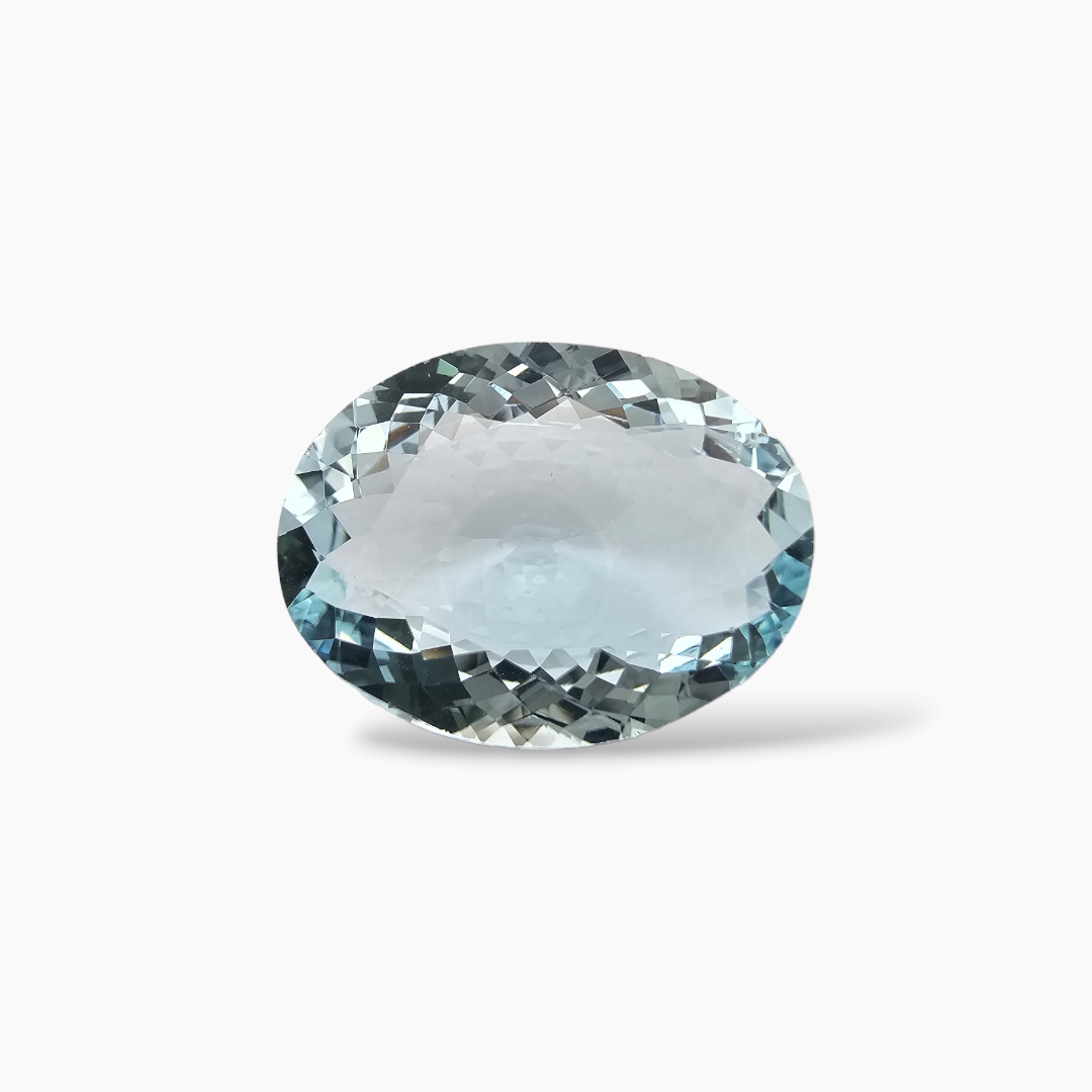 buy Natural Aquamarine Stone 27.81 Carats Oval Shape 20.5 x 16.7 mm