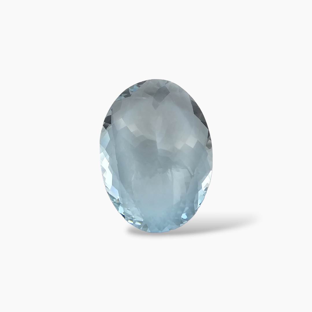 online Natural Aquamarine Stone 27.81 Carats Oval Shape 20.5 x 16.7 mm