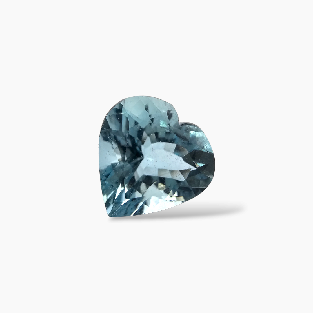 shop Natural Aquamarine Stone 4.67 Carats Heart Shape 11.7 x 11.8 mm