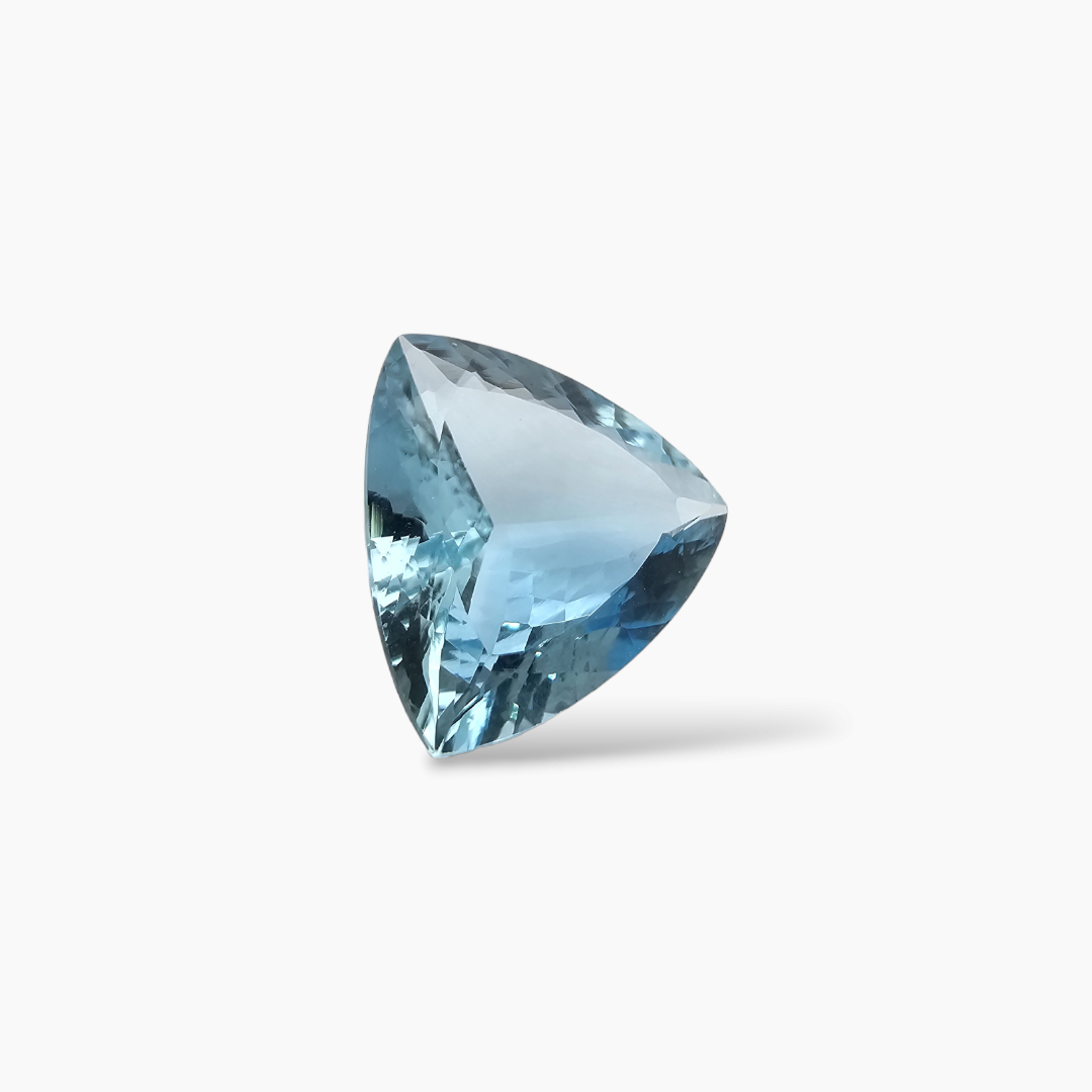 shop Natural Aquamarine Stone 5.12 Carats Trilliant Shape 13.3 x 13 mm 