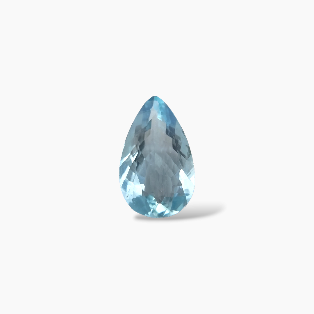 buy Natural Aquamarine Stone 9.42 Carats Pear Shape  16.9 x 9 mm