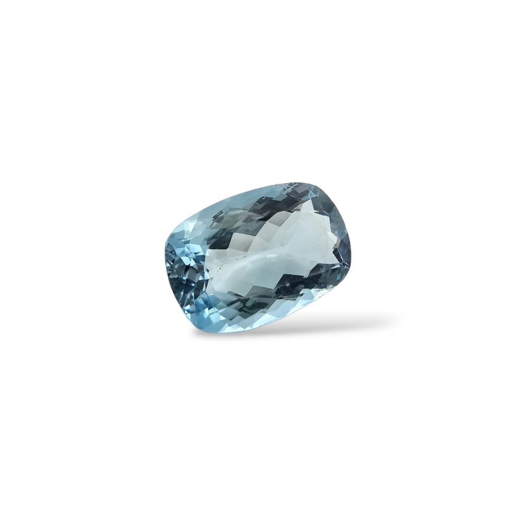 shop Natural Aquamarine Stone 2.25 Carats Cushion Shape 11.6 x 7.3 mm 
