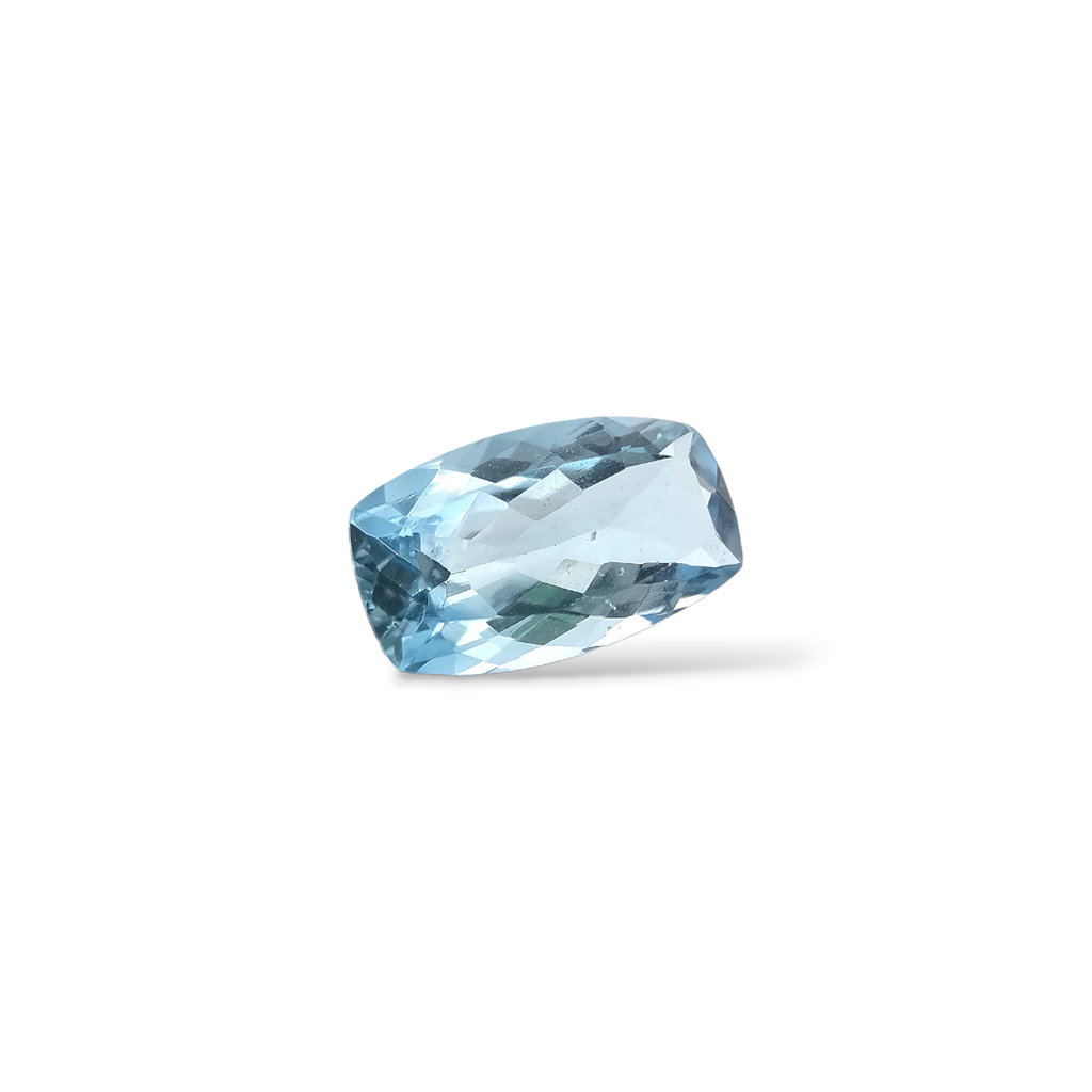 shop Natural Aquamarine Stone 1.06 Carats Cushion Shape 10.2 x 5.4 mm