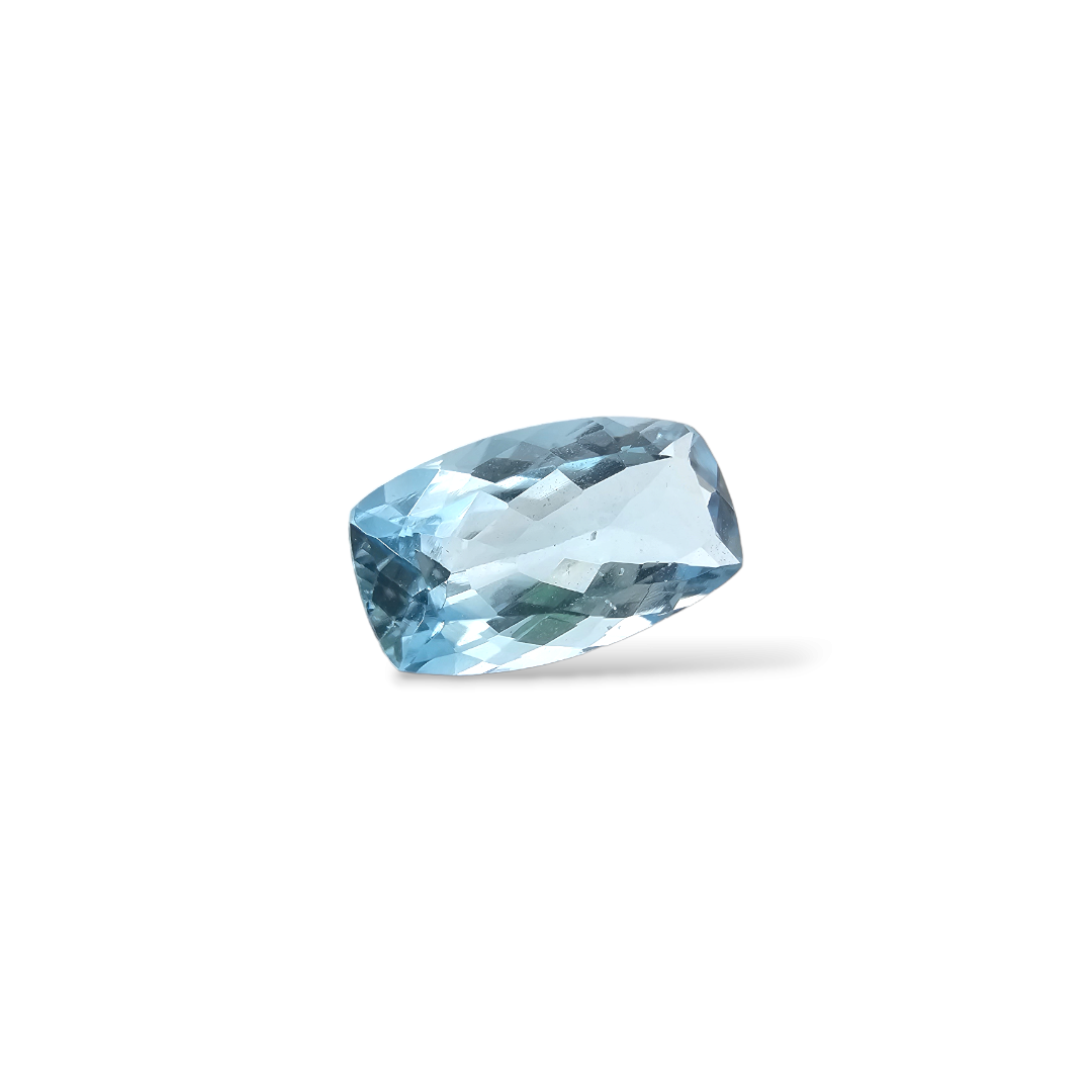 shop Natural Aquamarine Stone 1.06 Carats Cushion Shape 10.2 x 5.4 mm