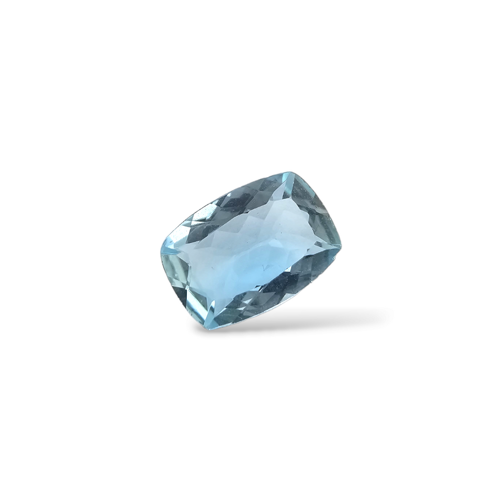shop Natural Aquamarine Stone 1.33 Carats Cushion Shape 9 x 6.5 mm