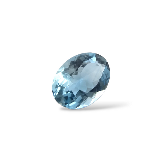 shop Natural Aquamarine Stone 1.13 Carats Oval Shape 8.3 x 6.3 mm
