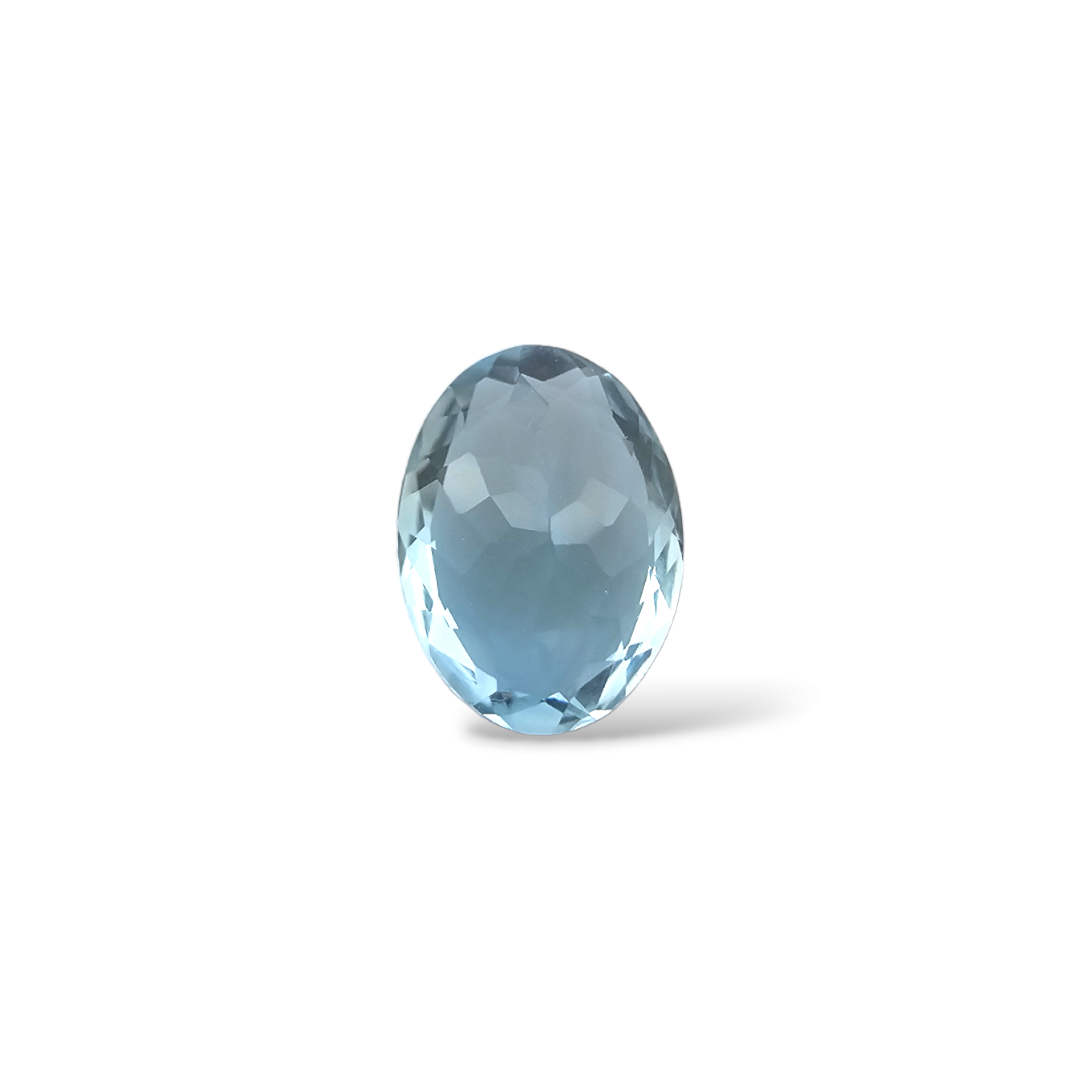 online Natural Aquamarine Stone 1.13 Carats Oval Shape 8.3 x 6.3 mm 
