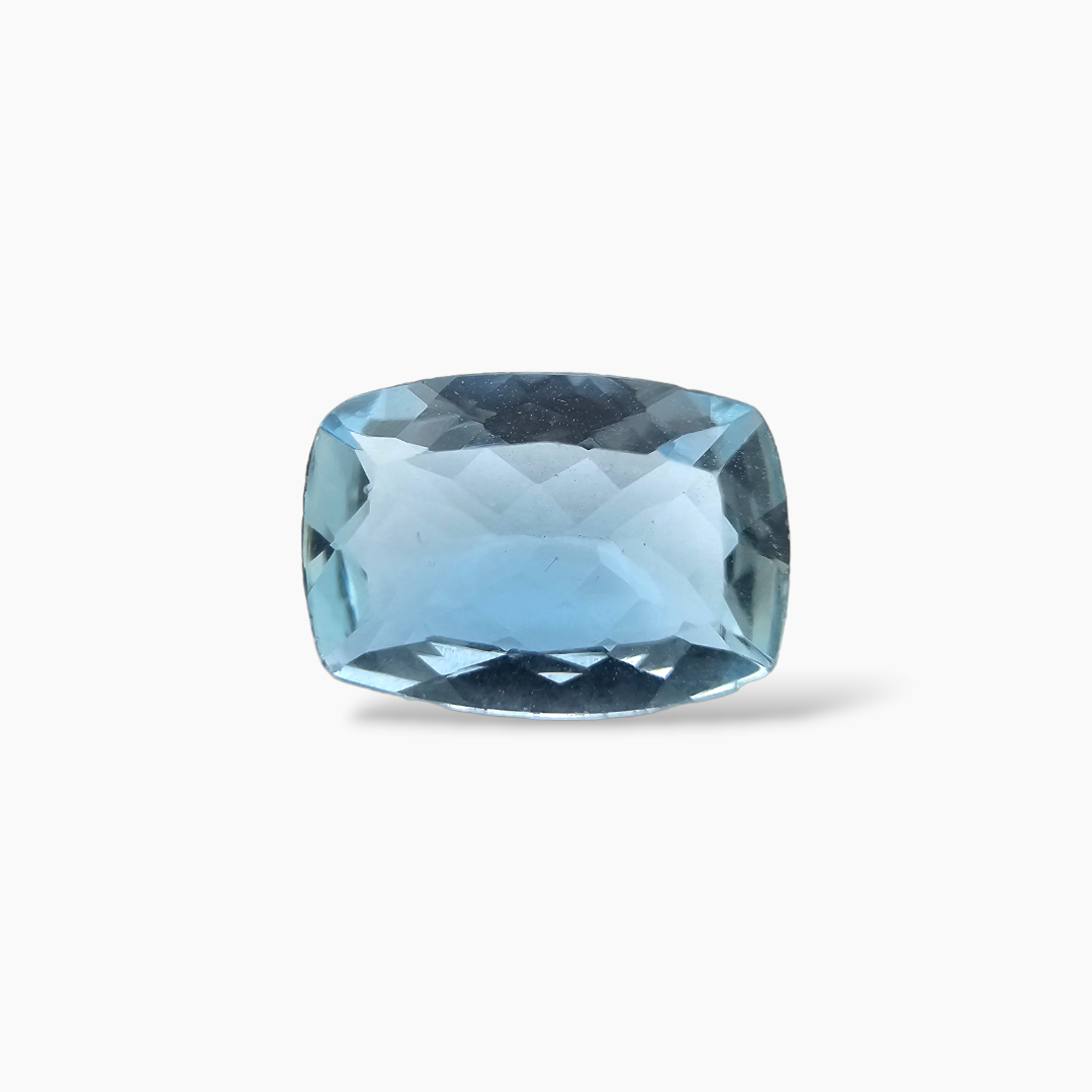 buy Natural Aquamarine Stone 1.33 Carats Cushion Shape 9 x 6.5 mm