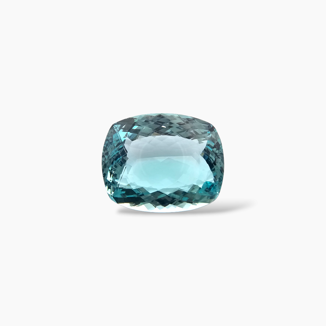 shop Natural Aquamarine Stone 26.90 Carats Cushion Cut (22 x 17.6 mm)
