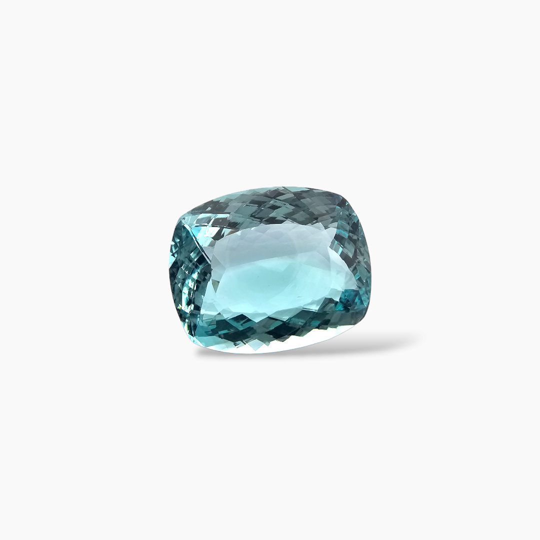 loose Natural Aquamarine Stone 26.90 Carats Cushion Cut (22 x 17.6 mm)