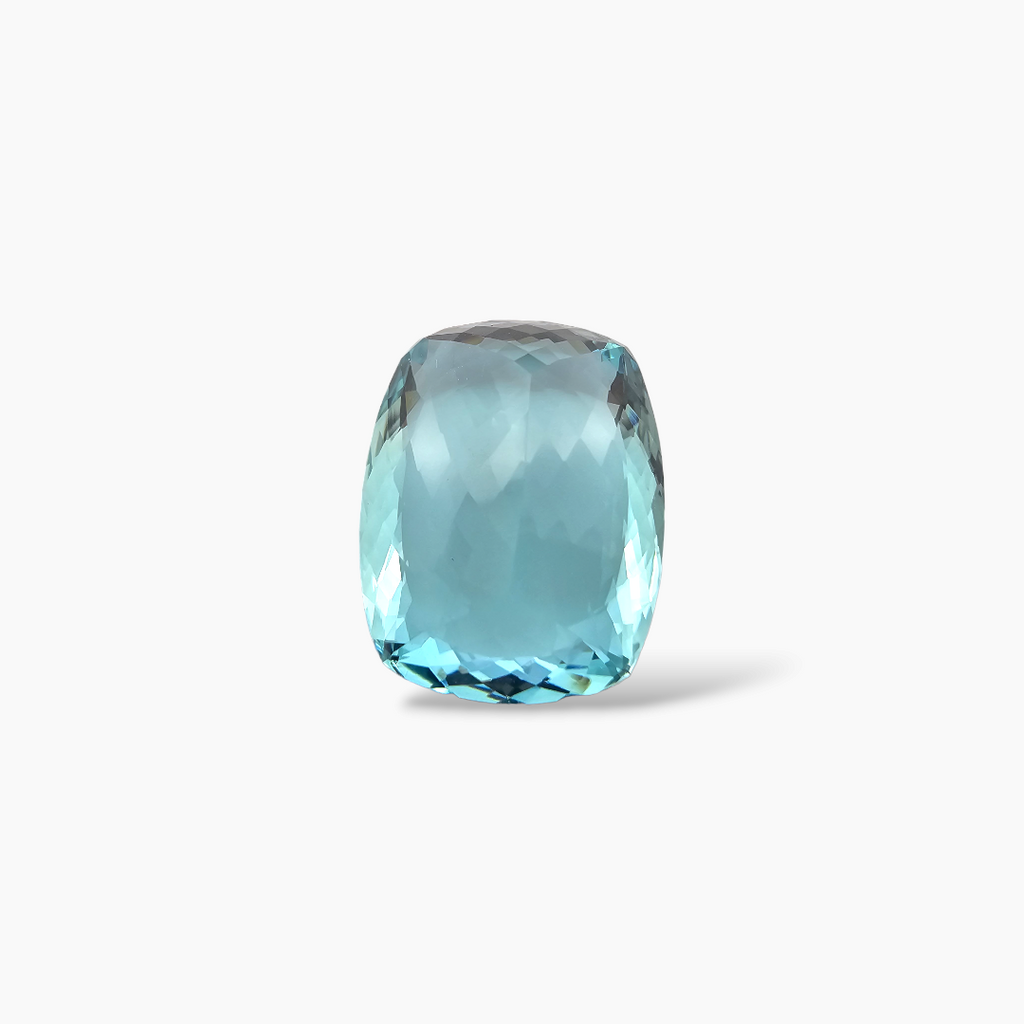online Natural Aquamarine Stone 26.90 Carats Cushion Cut (22 x 17.6 mm)