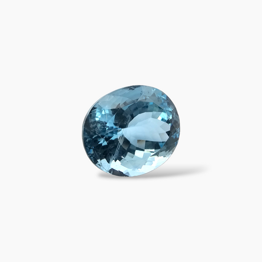 shop Natural Aquamarine Stone 12.57 Carats Oval Shape (13.3 x 15.9 mm)