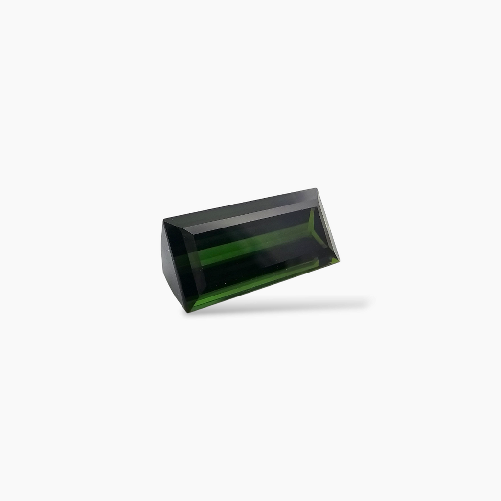 shop Natural Green Tourmaline Stone 5.35 Carats Baguette Cut (15.4x7 mm)\