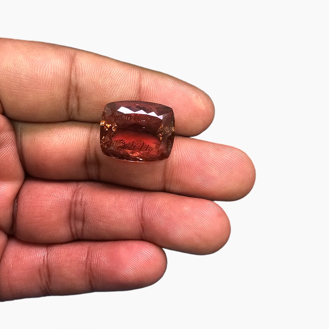 Natural Pink Tourmaline Stone 29.09 Carats Cushion Cut (19.3 x 15.7 mm 
