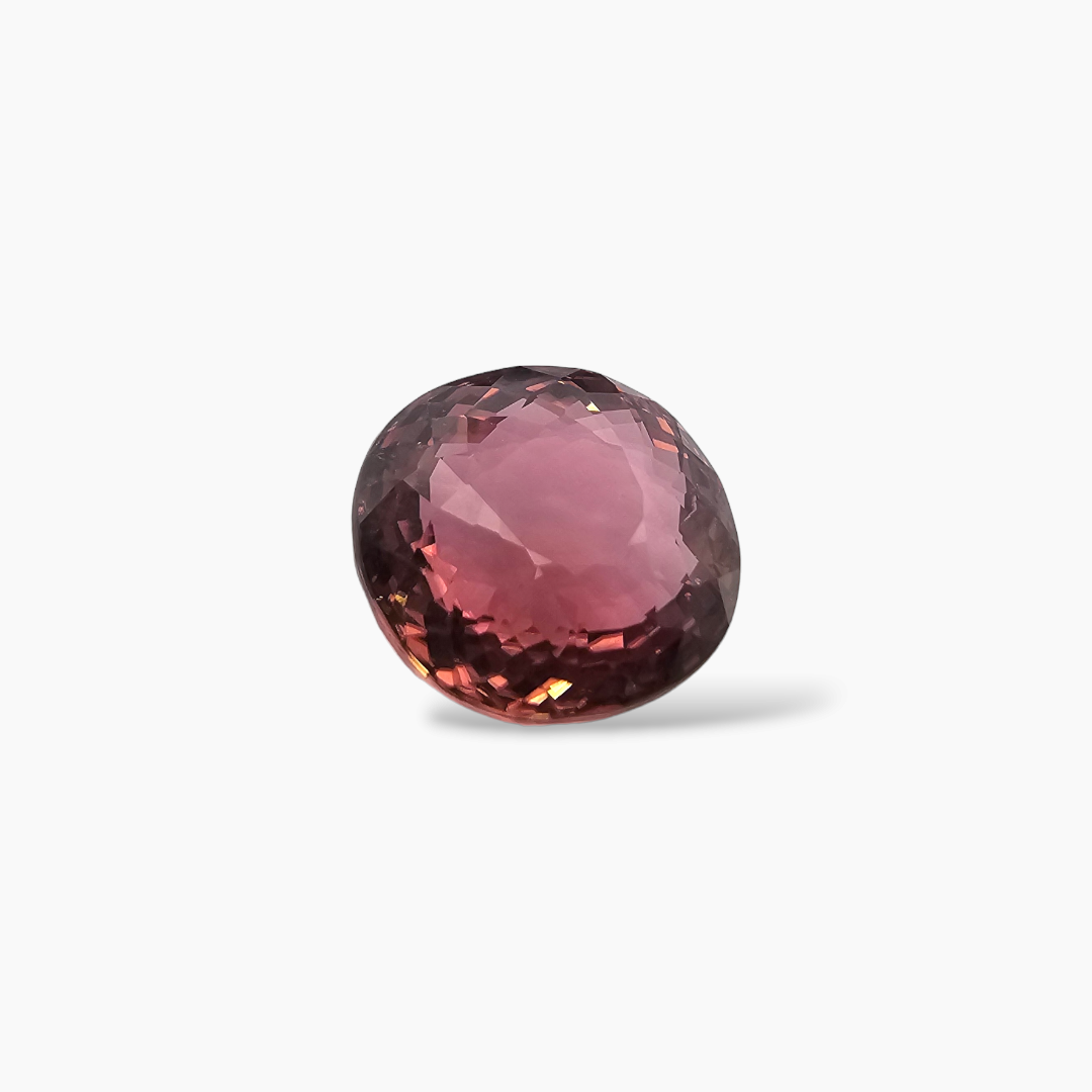 shop Natural Pink Tourmaline Stone 12.03 Carats Oval Shape (14.1 x 13.1 mm) 