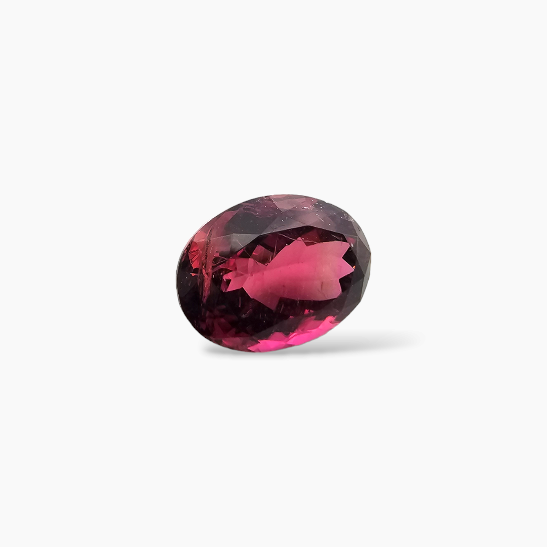 shop Natural Pink Tourmaline Stone 8.01 Carats Oval Shape (15 x 10.6 mm)