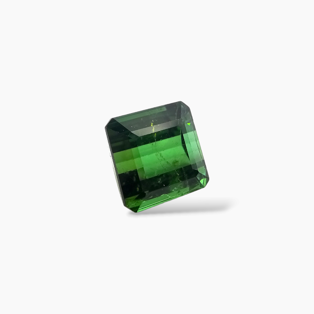 shop Natural Green Tourmaline Stone 6.58 Carats Emerald Cut (9.5 mm)