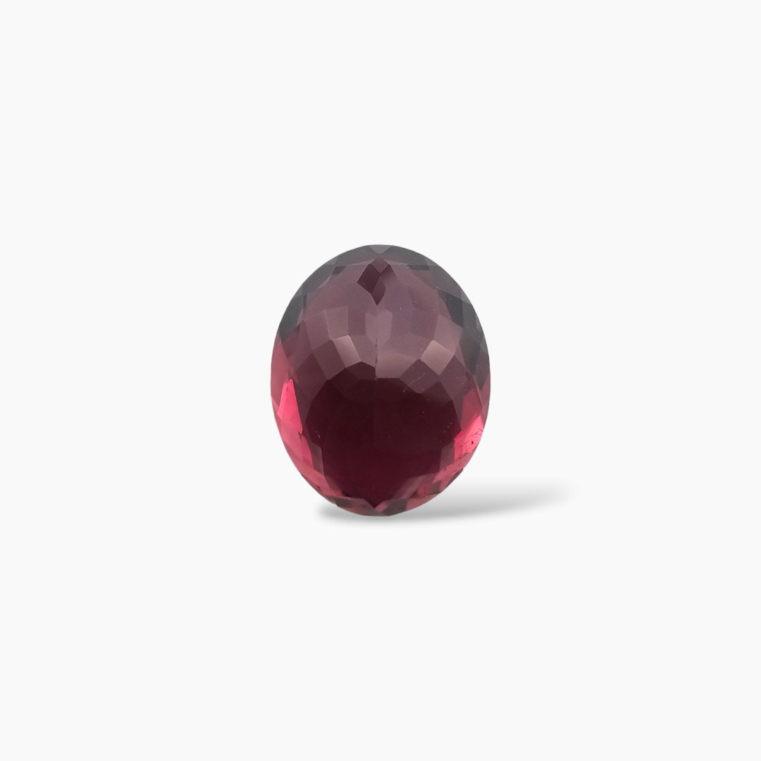 shop Natural Pink Tourmaline Stone 5.12 Carats Oval Shape (12.1 x 10.1  mm)